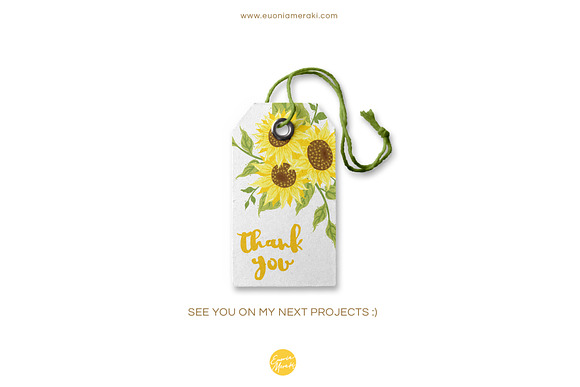 Sunflower Baby Shower + Invitation in Illustrations - product preview 7