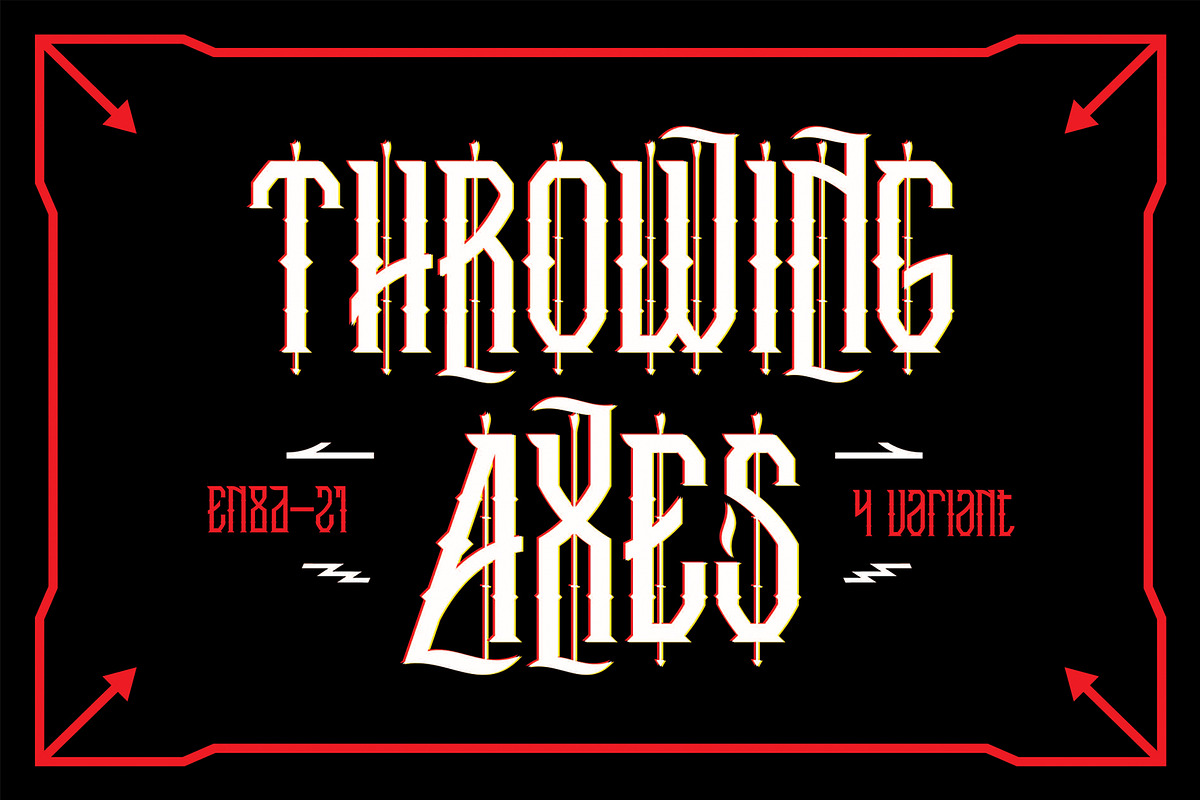 Trowing Axes in Blackletter Fonts - product preview 8