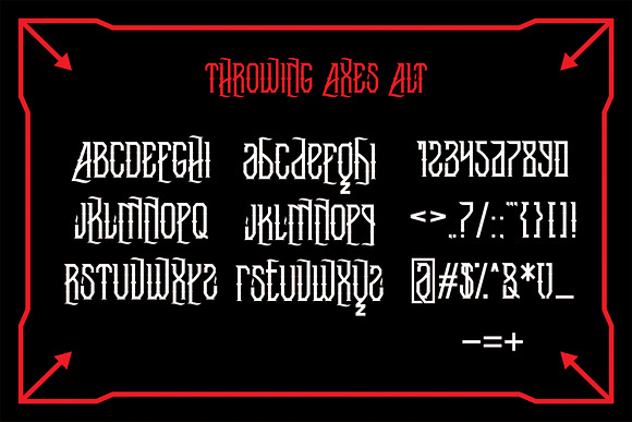 Trowing Axes in Blackletter Fonts - product preview 5