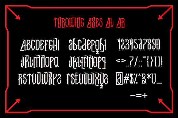 Trowing Axes in Blackletter Fonts - product preview 6