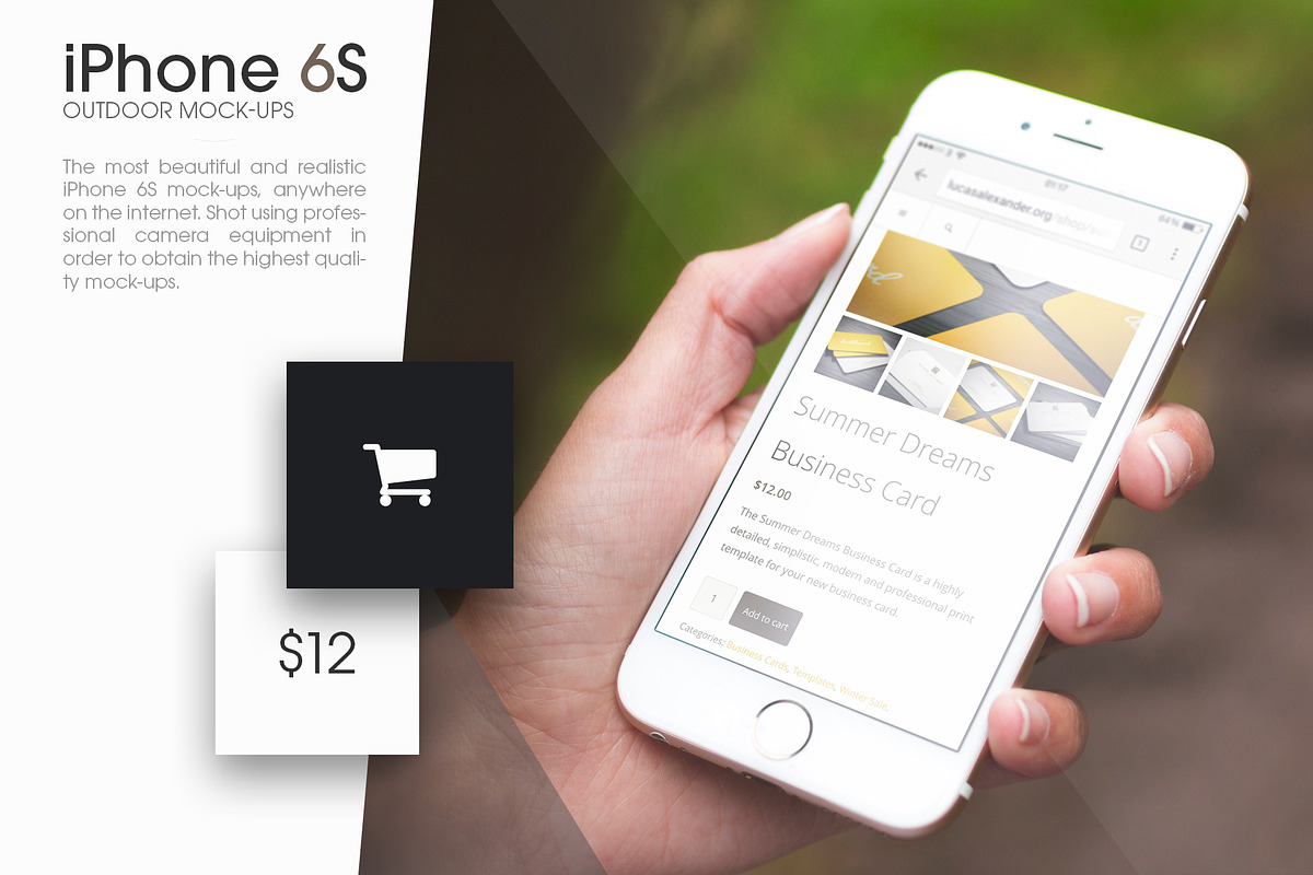 iPhone 6S Outdoor Mock-Ups in Mobile & Web Mockups - product preview 8