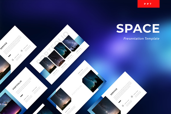 Space - Technology Powerpoint in PowerPoint Templates - product preview 1