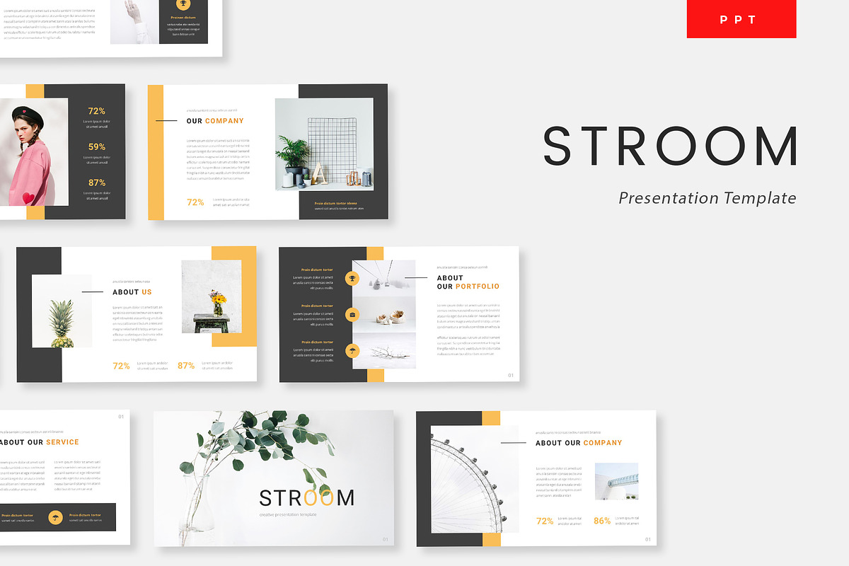 Stroom - Creative Powerpoint in PowerPoint Templates - product preview 8