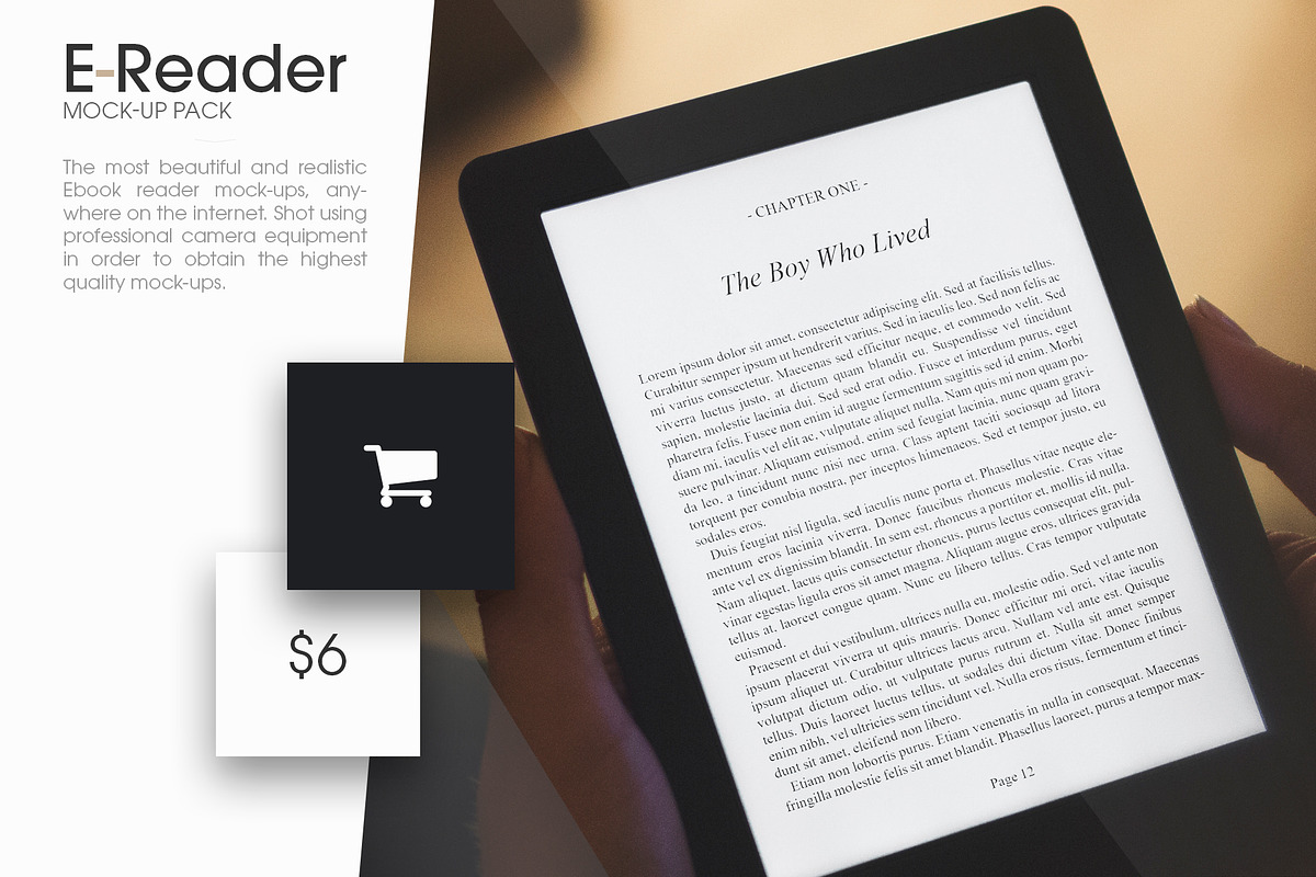 Ebook Reader Mock-Up Pack in Mobile & Web Mockups - product preview 8