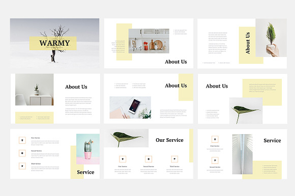 Warmy - Minimalist Powerpoint in PowerPoint Templates - product preview 2