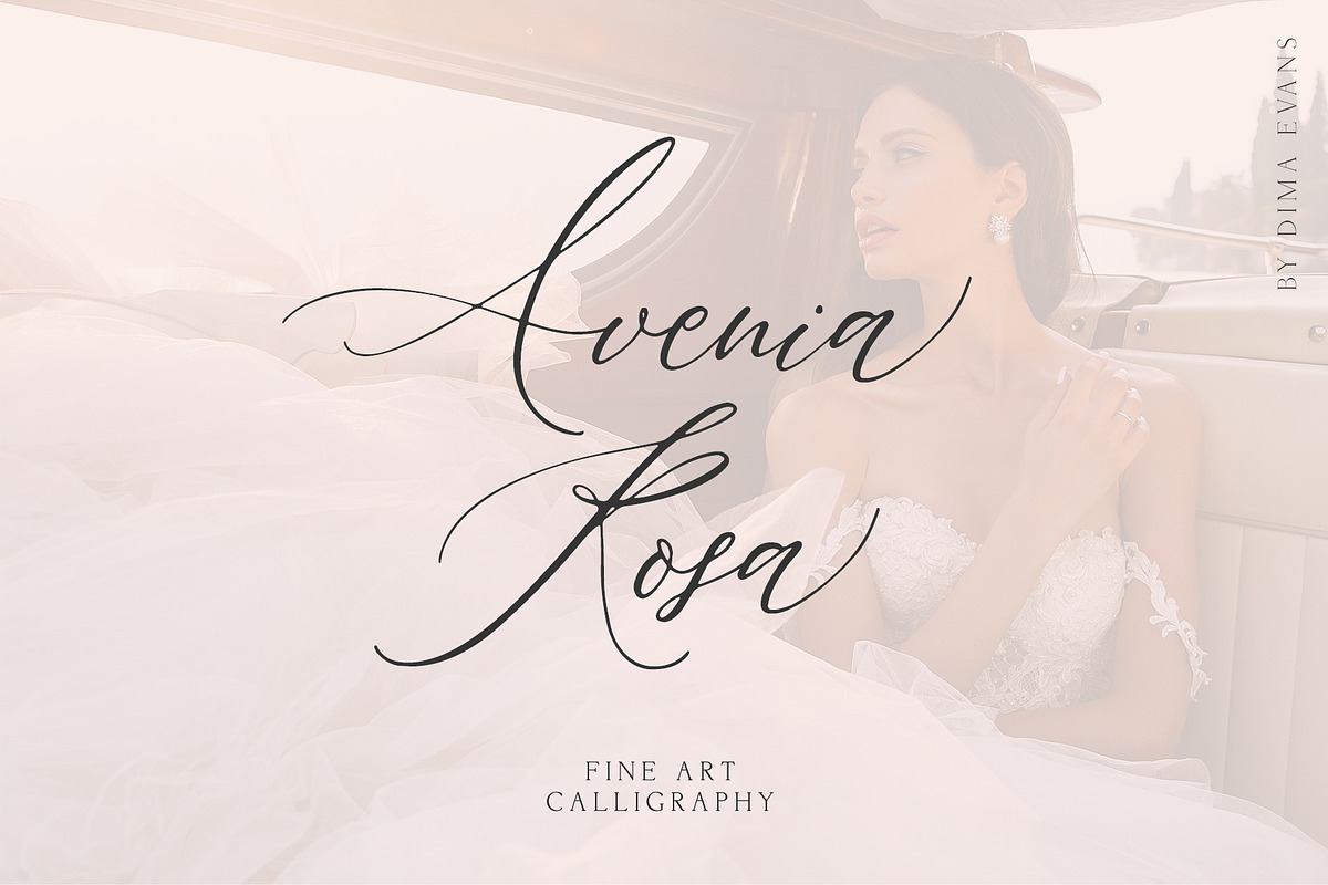 AVENIA ROSA in Script Fonts - product preview 8