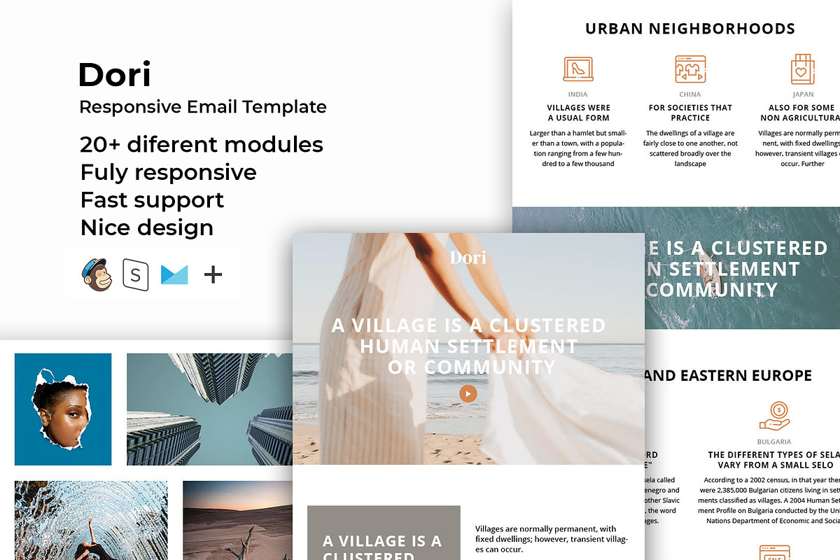 Dori – Responsive Email template in Mailchimp Templates - product preview 8