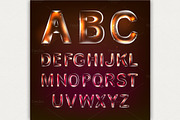 Font alphabet.
