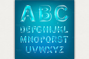 Font alphabet.