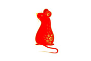 Decorative Chinese zodiac sign rat.