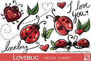 LOVEBUG - Digital Clipart
