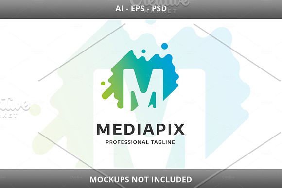 Mediapix Letter M Logo in Logo Templates - product preview 3