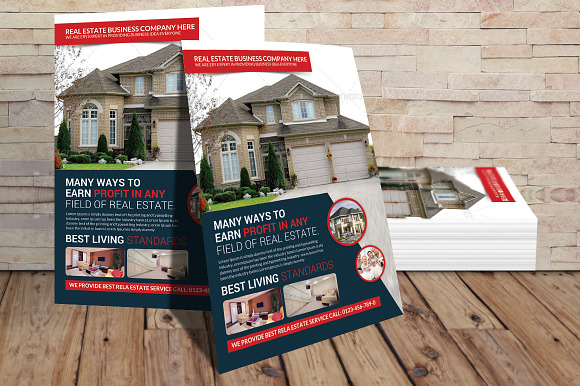 Mountain Real Estate Flyer Template in Flyer Templates - product preview 1
