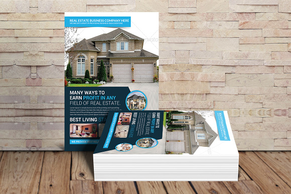 Mountain Real Estate Flyer Template in Flyer Templates - product preview 2
