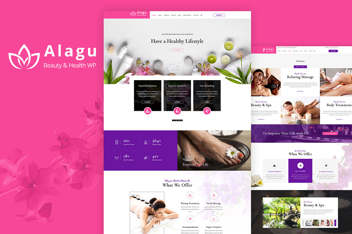 Alagu - Health & Beauty WordPress in WordPress Business Themes - product preview 8
