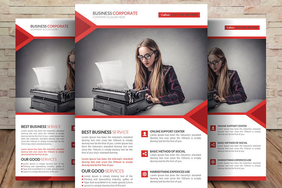Printing Shop Business Flyer in Flyer Templates - product preview 8