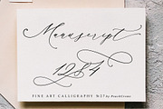 Manuscript 1284 // Calligraphy Font