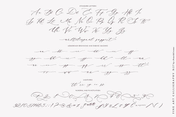 Manuscript 1284 // Calligraphy Font in Script Fonts - product preview 11