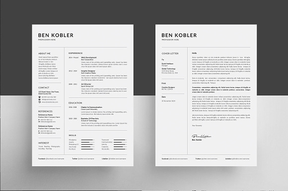 Resume/CV in Resume Templates - product preview 3