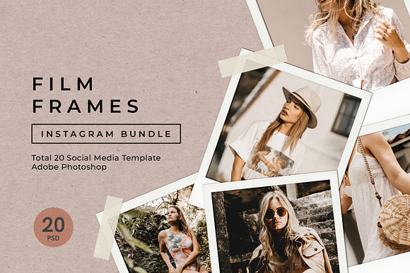 Film Frame Instagram Bundle in Instagram Templates - product preview 7