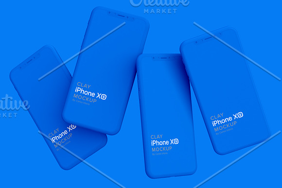 Clay iPhone XS Mockup 06 in Mobile & Web Mockups - product preview 3