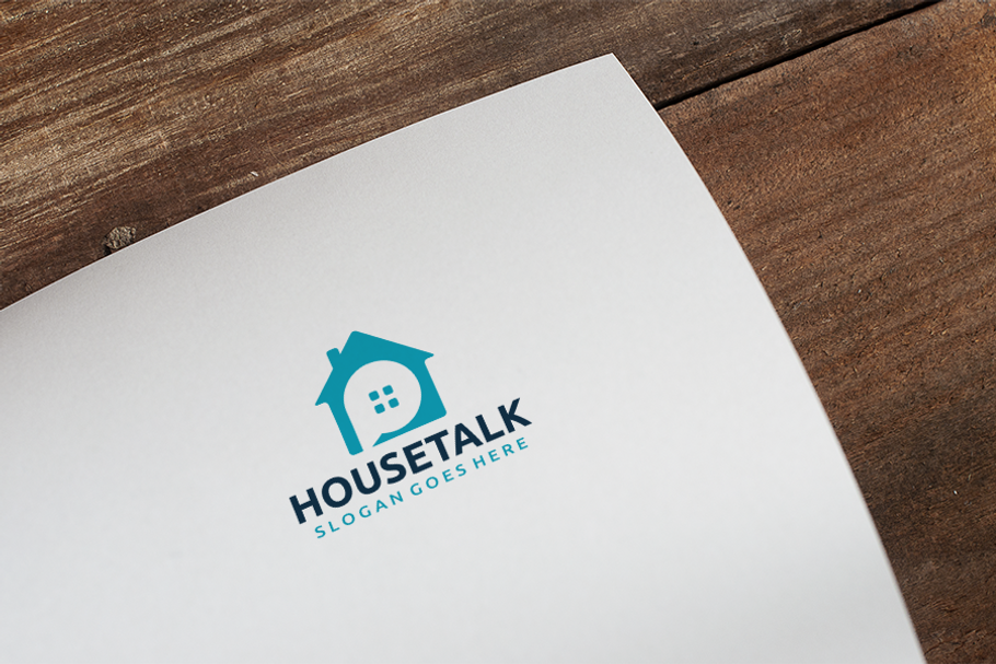 House Talk Chat Logo in Logo Templates - product preview 8