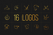 16 Calligraphic Logos. Tailor