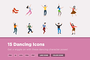 15 Dancing Icons