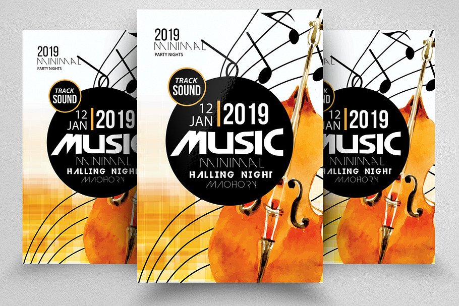Music Band Concert Night Flyer in Flyer Templates - product preview 8