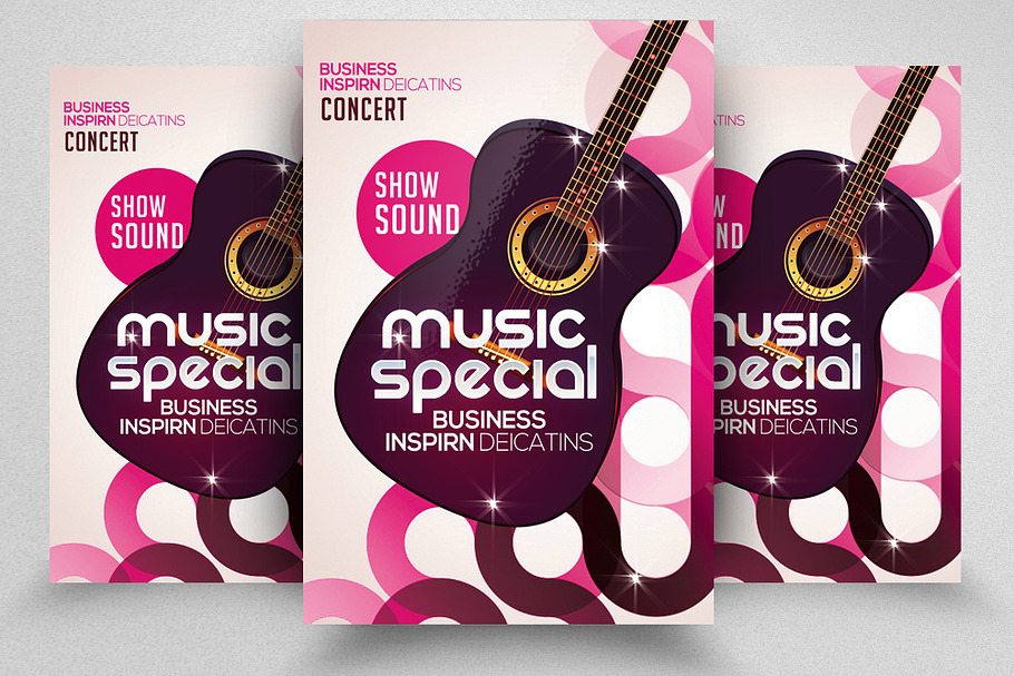 Music Special Night Flyer Template in Flyer Templates - product preview 8