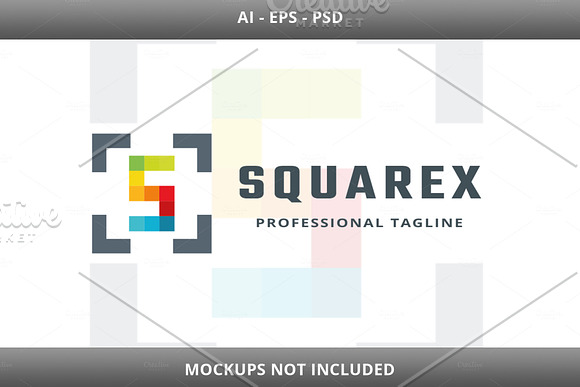 Squarex Letter S Logo in Logo Templates - product preview 4