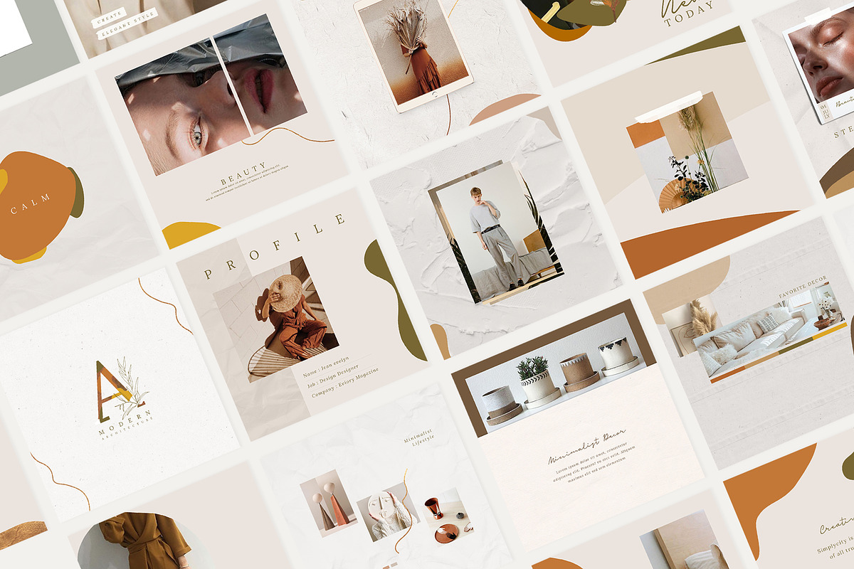 PS & Canva Luna - Social Media Pack in Instagram Templates - product preview 8