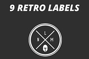 9 Retro Label Logos
