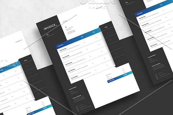 Clean Invoice V13 in Stationery Templates - product preview 2