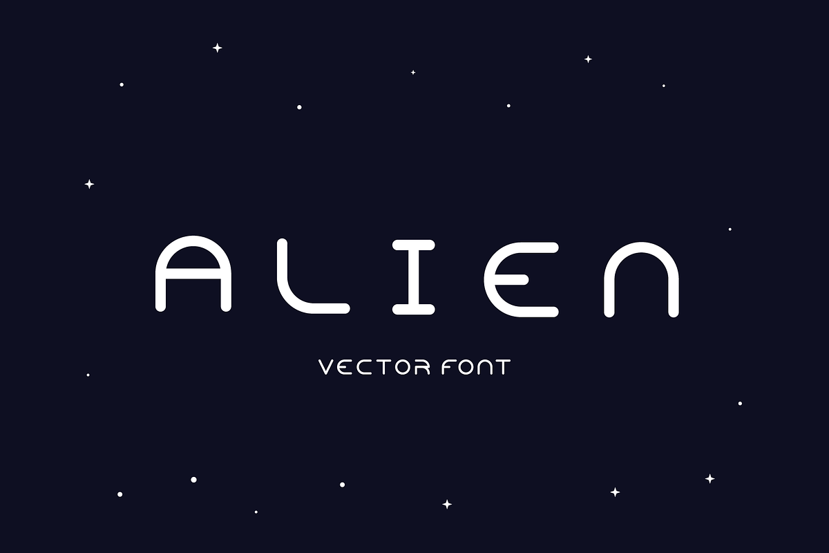 Vector Font. Alien in Symbol Fonts - product preview 8