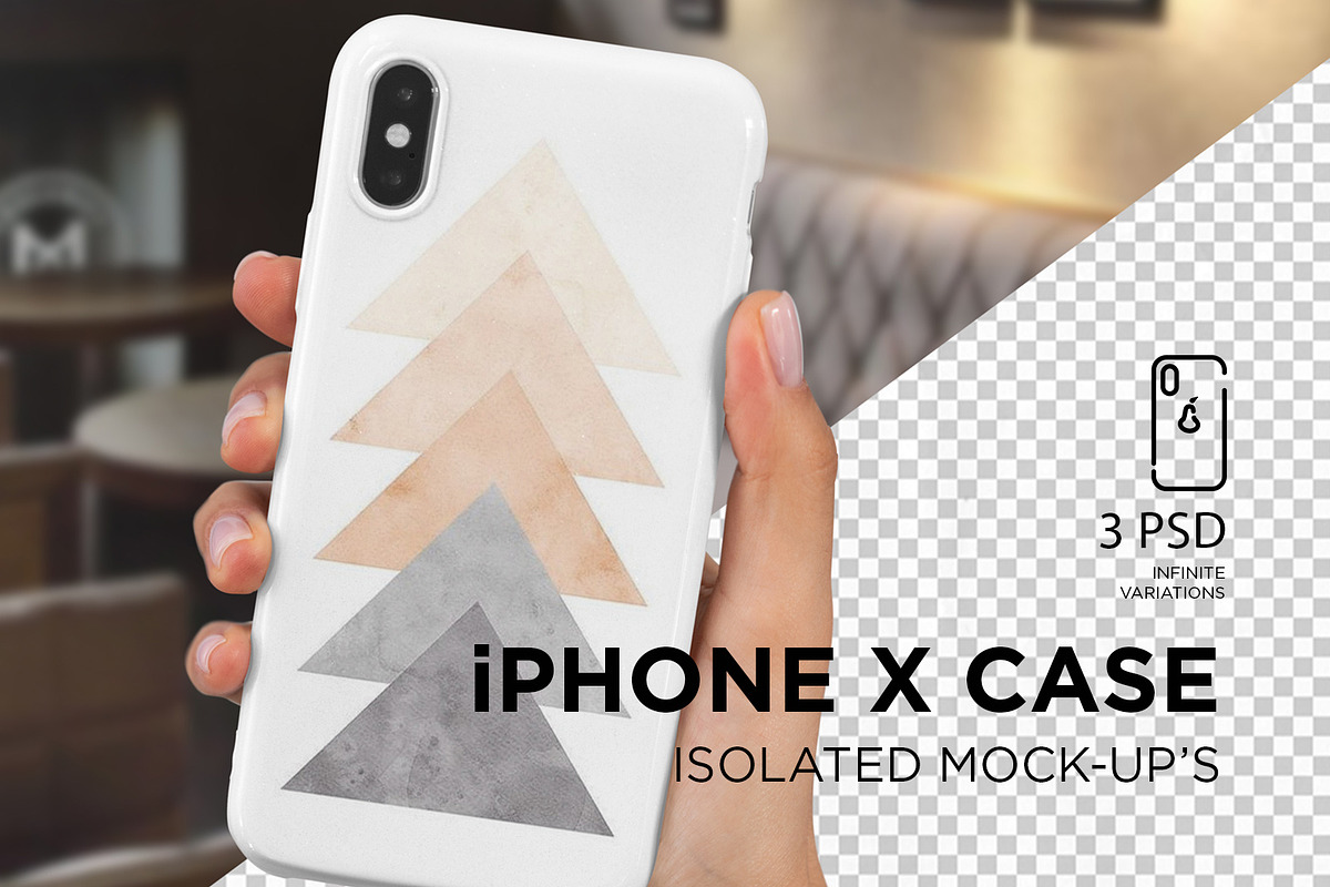 iPhone Xs Case Mock-Up Isolated in Product Mockups - product preview 8