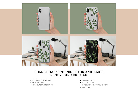 iPhone Xs Case Mock-Up Isolated in Product Mockups - product preview 4
