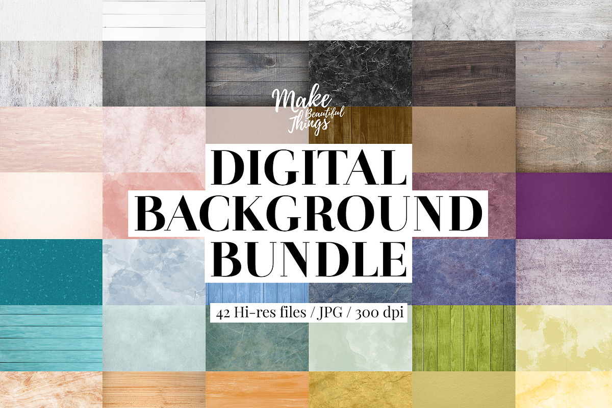 Digital backgrounds bundle in Textures - product preview 8