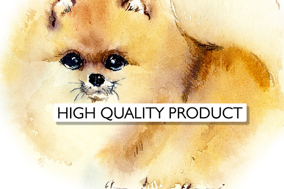 Watercolor Cartoon Small Dogs in Illustrations - product preview 2