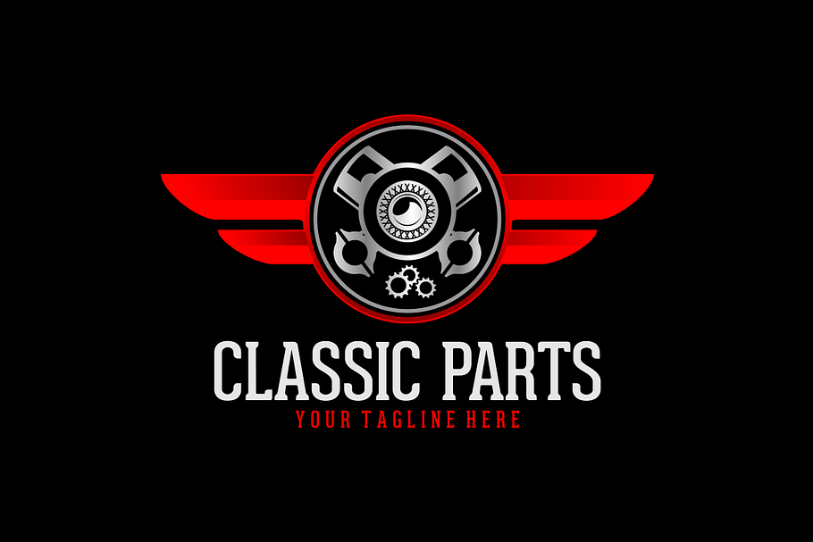 Classic Parts Logo in Logo Templates - product preview 8