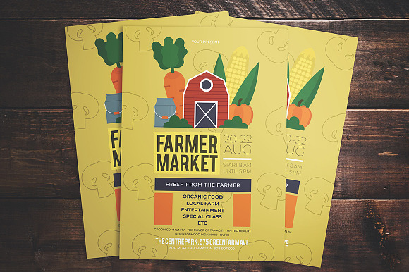 Farmer Market Flyer in Flyer Templates - product preview 1