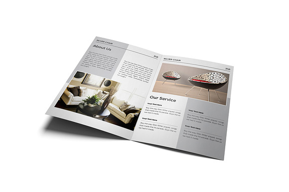 Interior Design Bifold Brochure in Brochure Templates - product preview 3