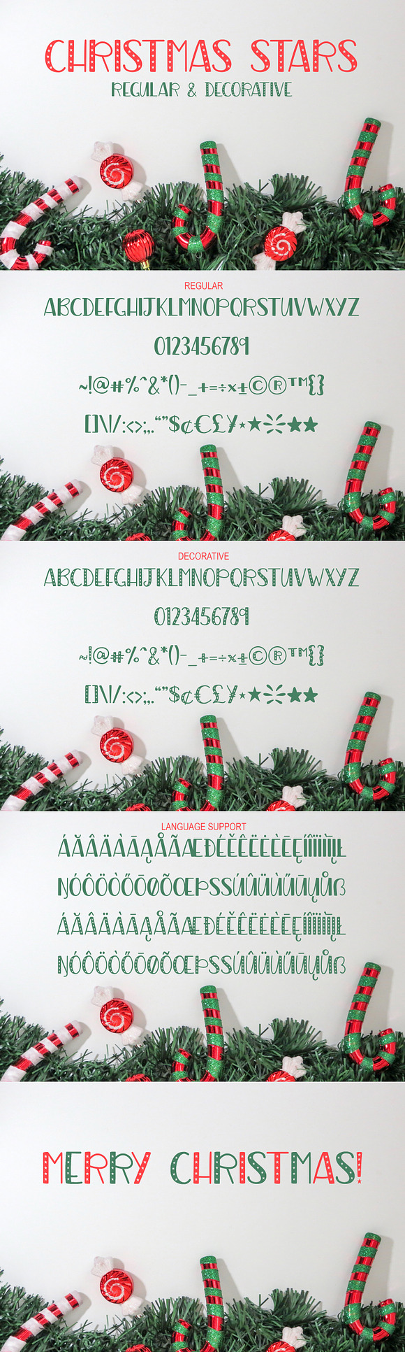 Christmas Stars in Christmas Fonts - product preview 5