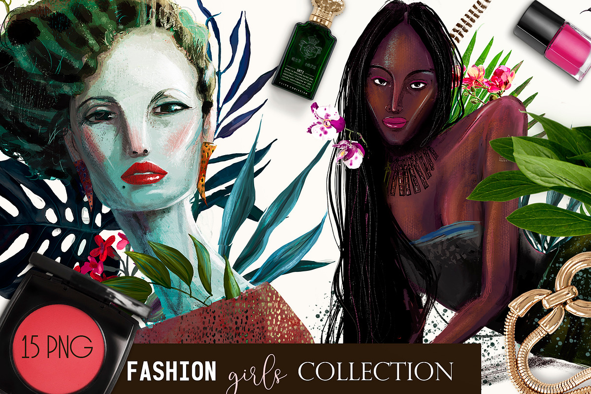 Fashion Illustration set in Illustrations - product preview 8