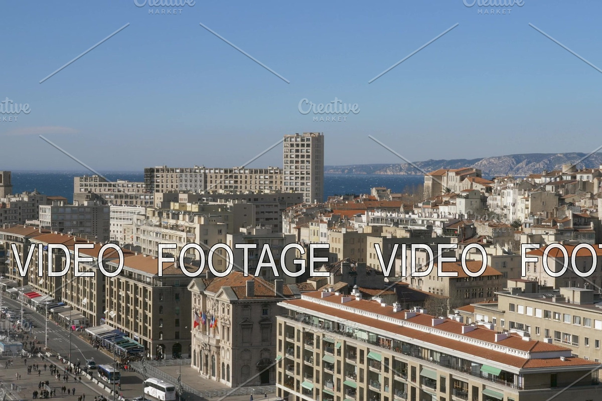 Marseille scene with sea in in Graphics - product preview 8