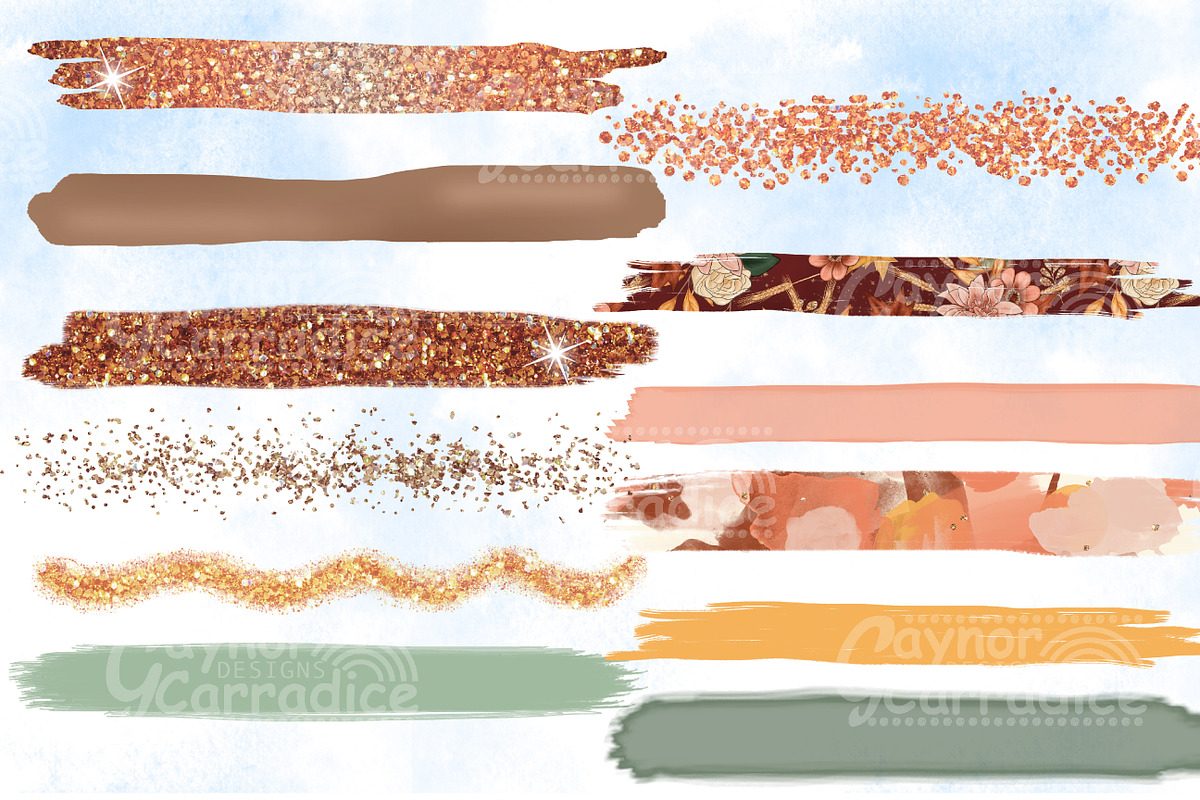 Pumpkin spice - brushes clipart in Textures - product preview 8