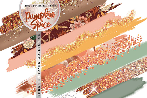 Pumpkin spice - brushes clipart in Textures - product preview 1