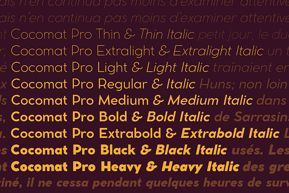 Cocomat Pro - 18 fonts in Sans-Serif Fonts - product preview 8