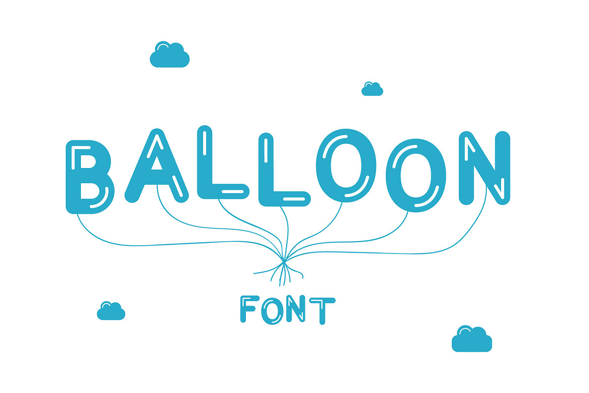 Vector Font. Balloon in Symbol Fonts - product preview 8