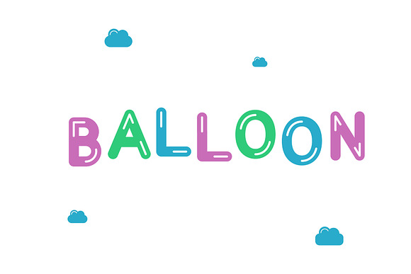 Vector Font. Balloon in Symbol Fonts - product preview 3